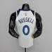 75th Anniversary Minnesota Timberwolves Russell #0 Royal White NBA Jersey-8454726