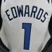 75th Anniversary Minnesota Timberwolves Edwards #1 White NBA Jersey-3408093
