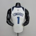 75th Anniversary Minnesota Timberwolves Edwards #1 White NBA Jersey-3408093
