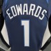 75th Anniversary Minnesota Timberwolves Edwards #1 Royal Blue NBA Jersey-5701855