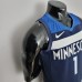 75th Anniversary Minnesota Timberwolves Edwards #1 Royal Blue NBA Jersey-5701855