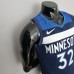 75th Anniversary Minnesota Timberwolves TOWNS#32 Royal Blue NBA Jersey-9388755