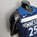 75th Anniversary Minnesota Timberwolves Rose #25 Royal Blue NBA Jersey-5718560