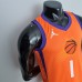 75th Anniversary BOOKER#1 Phoenix Suns Jordan Theme Orange NBA Jersey-4550754