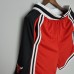 2022 Chicago Bulls NBA US Training Shorts Red Black-9697291