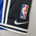 2022 Dallas Mavericks NBA US Training Shorts blue black border-5173397