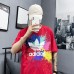 Fashion Summer Short sleeve T-shirt-Red-7870570