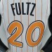 75th Anniversary Orlando Magic Fultz #20 White Orange NBA Jersey-2094641