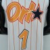 75th Anniversary Orlando Magic McGrady #1 White and Orange NBA Jersey-9727018