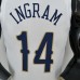 75th Anniversary New Orleans Pelicans Ingram #14 White NBA Jersey-2111727