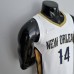 75th Anniversary New Orleans Pelicans Ingram #14 White NBA Jersey-2111727