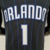 75th Anniversary McGrady #1 Orlando Magic Black NBA Jersey-8987746