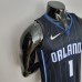 75th Anniversary McGrady #1 Orlando Magic Black NBA Jersey-8987746