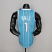 75th Anniversary Ball #1 Charlotte Hornets Blue NBA Jersey-9226055