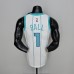 75th Anniversary BALL #1 Charlotte Hornets White NBA Jersey-2551009