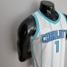 75th Anniversary BALL #1 Charlotte Hornets White NBA Jersey-2551009