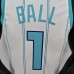 75th Anniversary BALL #1 Charlotte Hornets White NBA Jersey-2551009