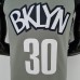 75th Anniversary Curry #30 Brooklyn Nets City Edition Gray NBA Jersey-3286086