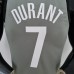 75th Anniversary Durant #7 Brooklyn Nets City Edition Gray NBA Jersey-9537438