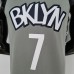 75th Anniversary Durant #7 Brooklyn Nets City Edition Gray NBA Jersey-9537438