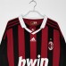 2009/10 Retro AC Milan Home Black Red Long Jersey version Long sleeve-6890431