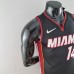 75th Anniversary Miami Heat HERRO#14 black NBA Jersey-1535591