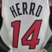 75th Anniversary Miami Heat HERRO#14 White NBA Jersey-4207142