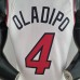 75th Anniversary Miami Heat OLADIPO#4 White NBA Jersey-9831784