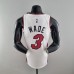 75th Anniversary Miami Heat WADE #3 White NBA Jersey-1544344
