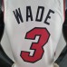 75th Anniversary Miami Heat WADE #3 White NBA Jersey-1544344