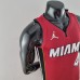 75th Anniversary Miami Heat Jordan OLADIPO#4 Burgundy NBA Jersey-4980857