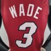 75th Anniversary Miami Heat Jordan WADE #3 Burgundy NBA Jersey-4427427