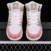 Air Jordan 1 Mid AJ1 Women Running Shoes-White/Pink-1067197
