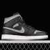Air Jordan 1 Mid SE AJ1 Running Shoes-Black/Gray-1169403