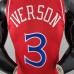 Rookie Philadelphia 76ers Iverson #3 red NBA Jersey-8068919