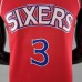 Rookie Philadelphia 76ers Iverson #3 red NBA Jersey-8068919