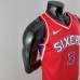 Rookie Philadelphia 76ers Iverson #3 red NBA Jersey-8068919