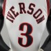 Retro Philadelphia 76ers Iverson #3 big meteor white NBA Jersey-7489693