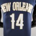 75th Anniversary New Orleans Pelicans Ingram #14 Navy Blue NBA Jersey-2228364