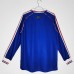 1998 Retro France home Blue Jersey version Long sleeve-7335649