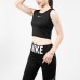 3 Piece Set Quick drying For Women Running Fitness Sports Wear Fitness Clothing Women Training Set Sport Suit-Black/White-8262381