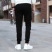 Fashion Casual Long Pants-Black/White-2759619