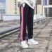 Fashion Casual Long Pants-Black/Red-1160494