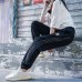 Fashion Casual Long Pants-Black-5765242