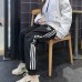 Fashion Casual Long Pants-Black/White-9654184