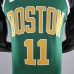 Boston Celtics IRVING#11 Green Gold NBA Jersey-3174589