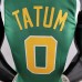 Boston Celtics Tatum #0 Green Gold NBA Jersey-9369468