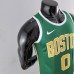 Boston Celtics Tatum #0 Green Gold NBA Jersey-9369468