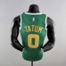 Boston Celtics Tatum #0 Green Gold NBA Jersey-9369468
