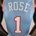 Chicago Bulls ROSE#1 Blue NBA Jersey-9928429